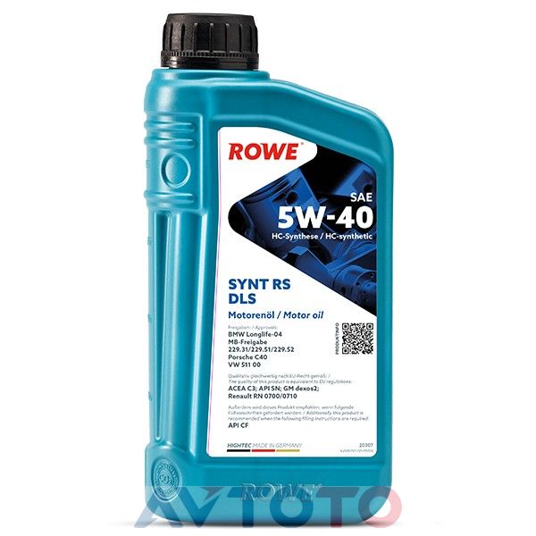 Моторное масло Rowe 20307001099