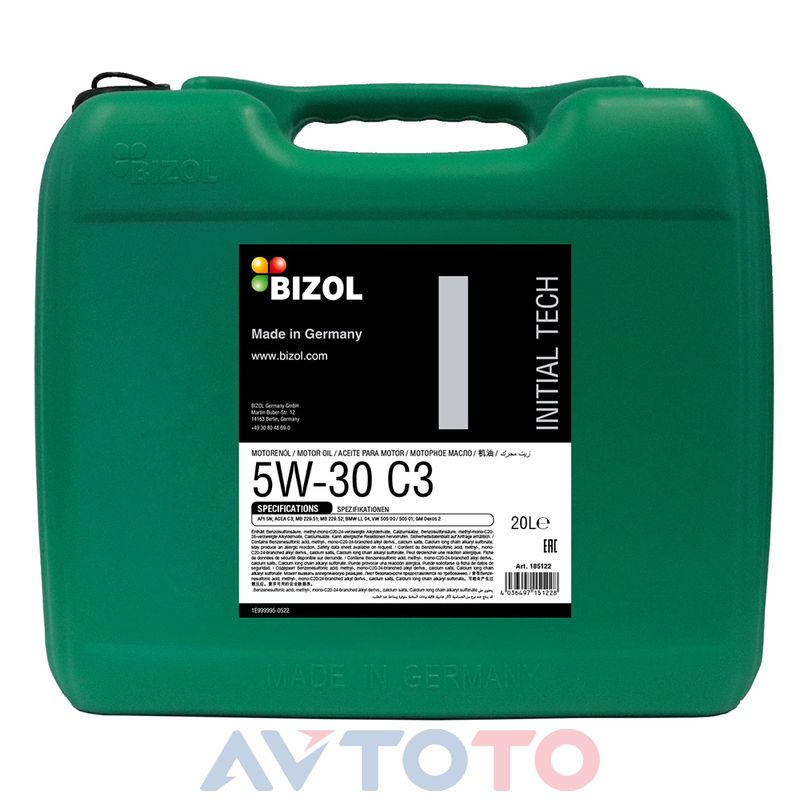 Моторное масло Bizol 185122