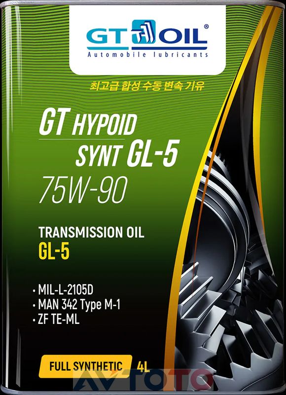 Трансмиссионное масло GT oil 8809059407875