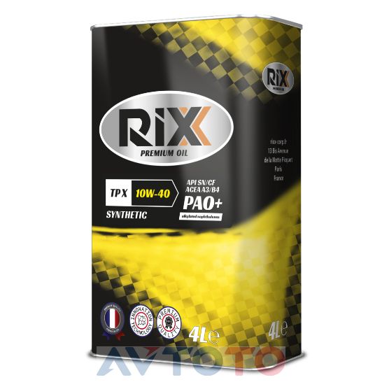 Моторное масло Rixx RX0017TPX