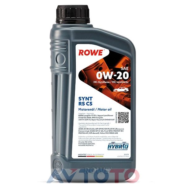 Моторное масло Rowe 20379001099