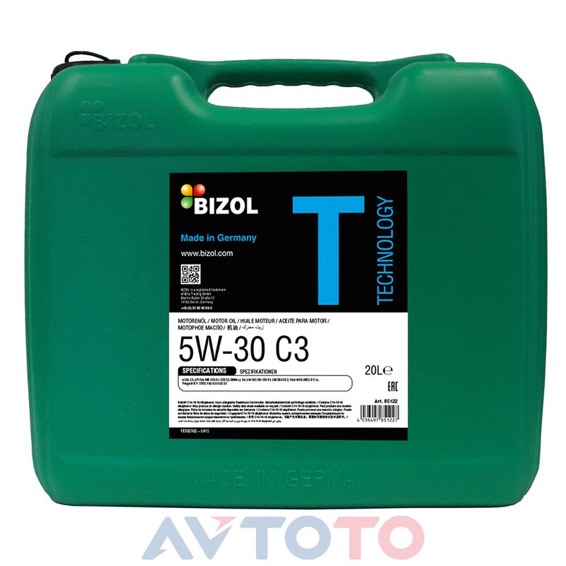 Моторное масло Bizol 85122