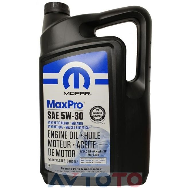 Моторное масло Mopar 68518205AA
