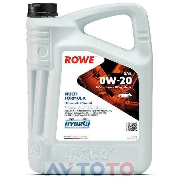 Моторное масло Rowe 20202005099