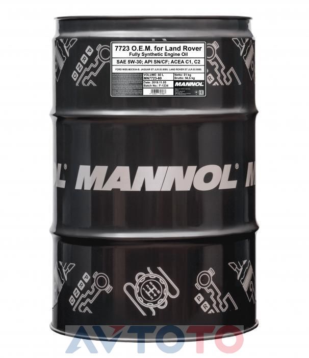 Моторное масло Mannol MN772360