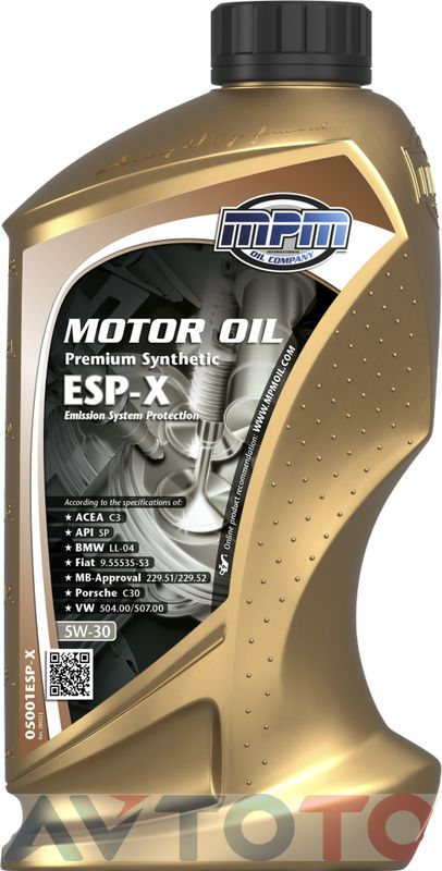 Моторное масло Mpm oil 05001ESPX