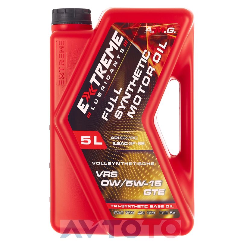 Моторное масло Extreme Lubricants EXVRS05W16GTE5L