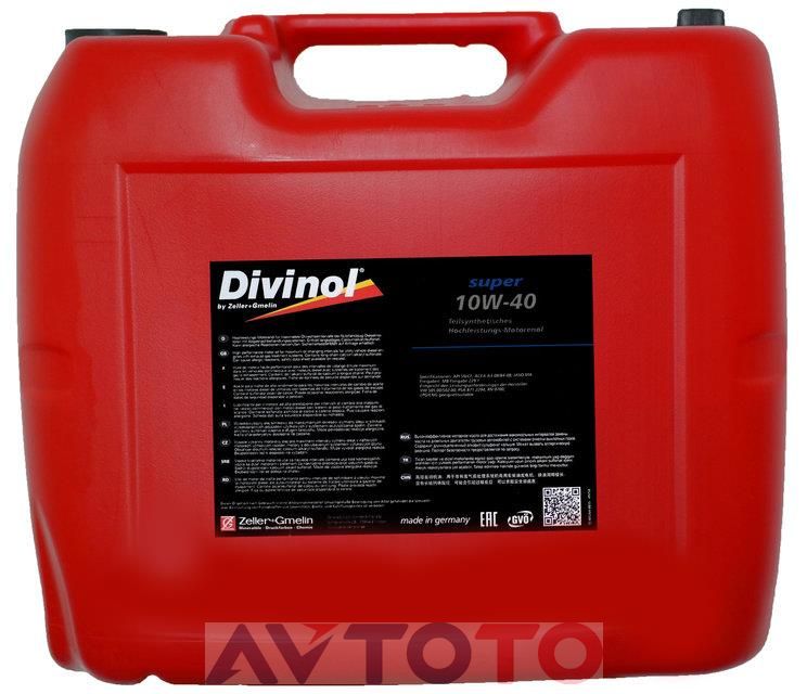 Моторное масло Divinol 49624K030