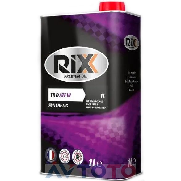 Трансмиссионное масло Rixx RX0006ATX