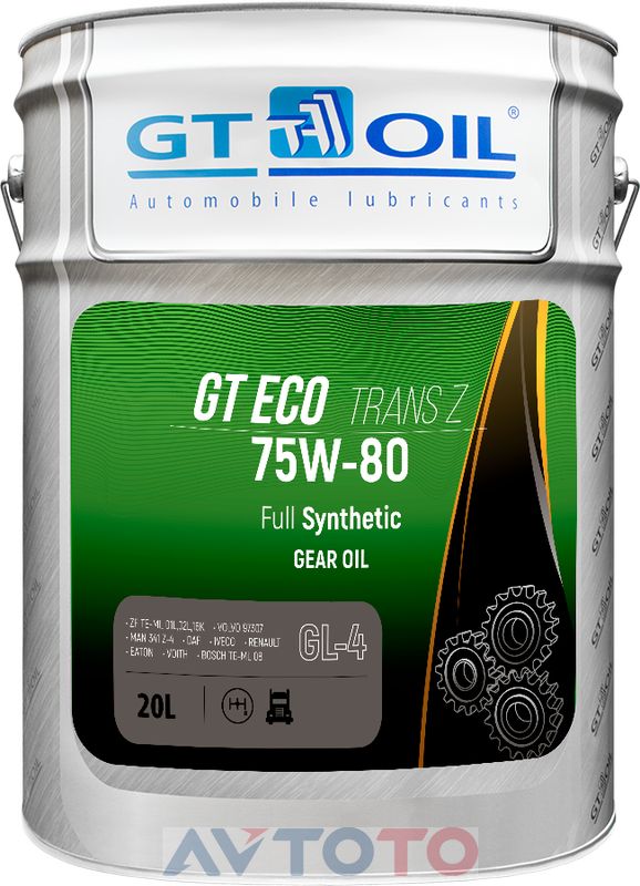 Трансмиссионное масло GT oil 8809059408766