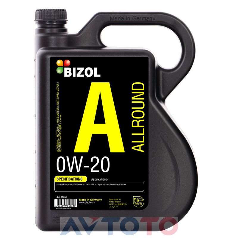 Моторное масло Bizol 85831