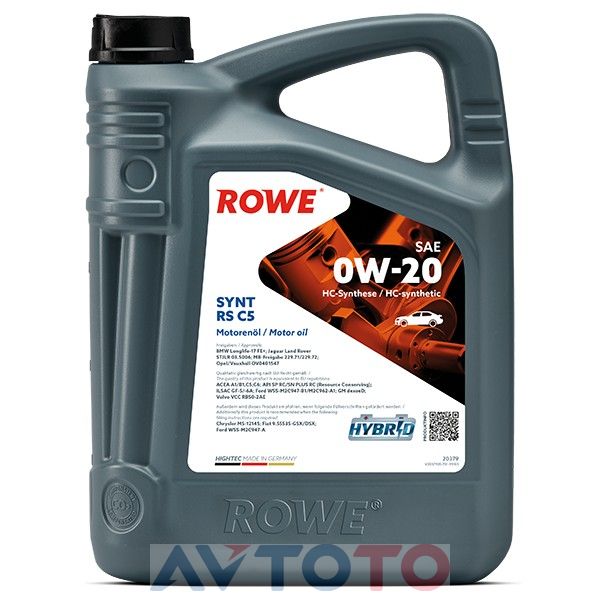 Моторное масло Rowe 20379005099