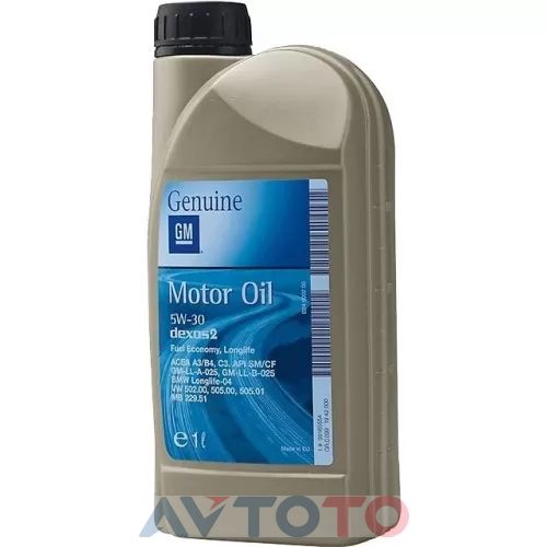 Моторное масло General Motors 12345610