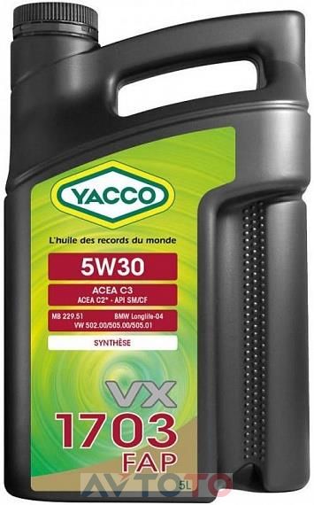 Моторное масло Yacco 301722