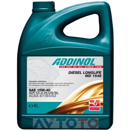 Моторное масло Addinol 4014766250803