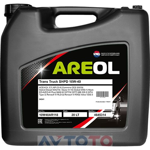 Моторное масло Areol 10W40AR118