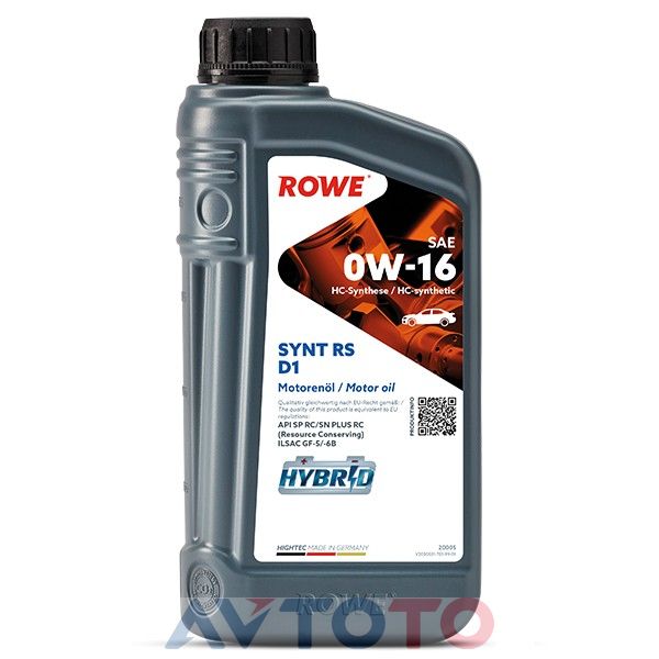 Моторное масло Rowe 20005001099
