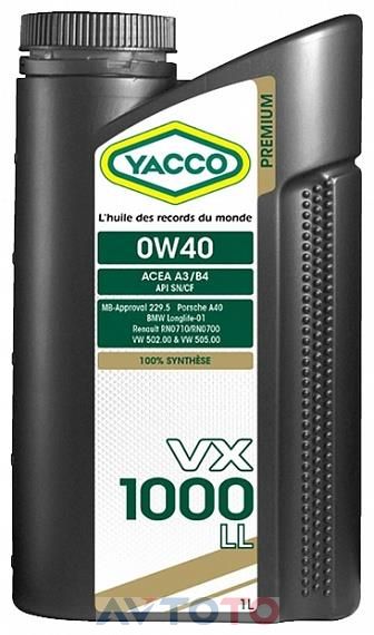Моторное масло Yacco 306225
