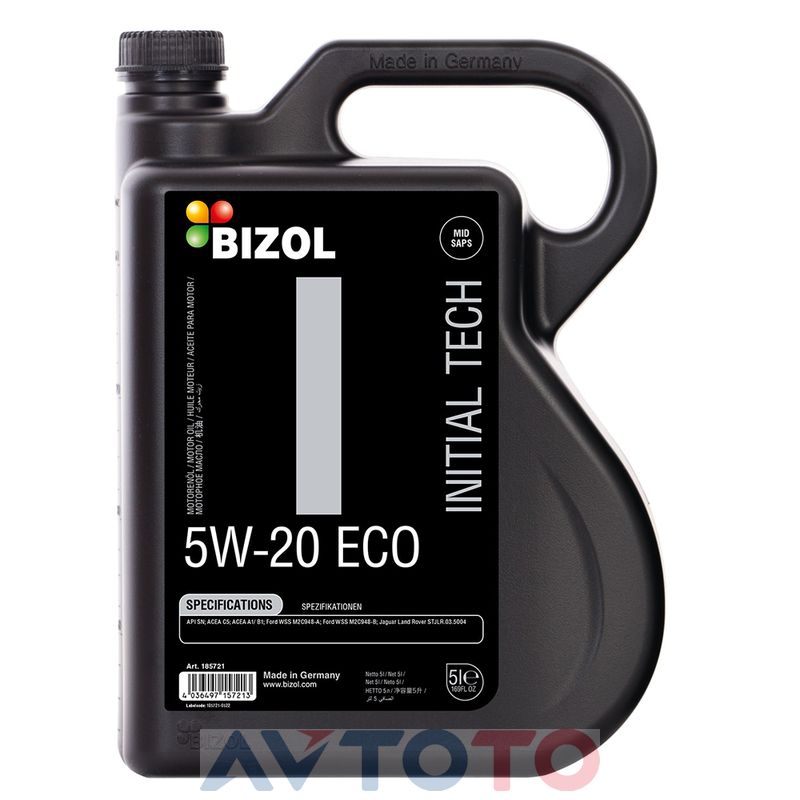 Моторное масло Bizol 185721
