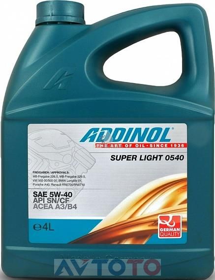 Моторное масло Addinol 4014766251022