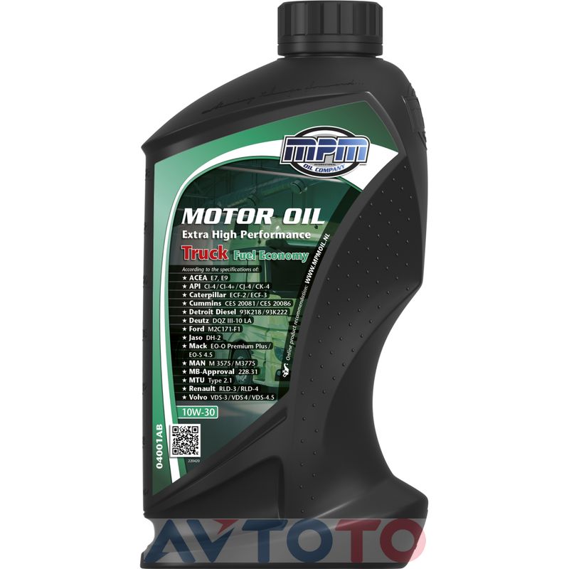 Моторное масло Mpm oil 04001AB