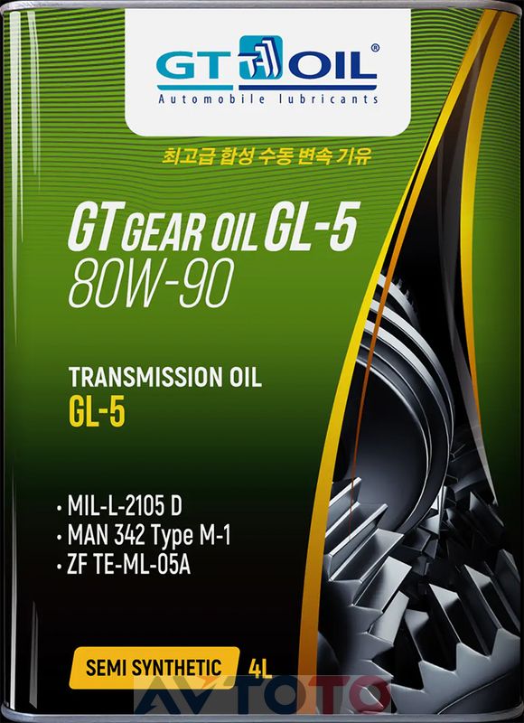 Трансмиссионное масло GT oil 8809059407837
