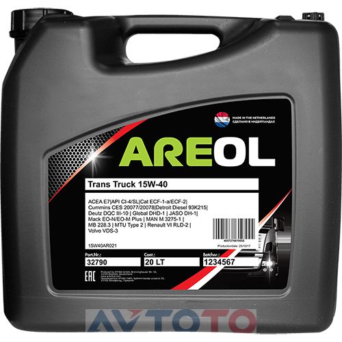 Моторное масло Areol 15W40AR021